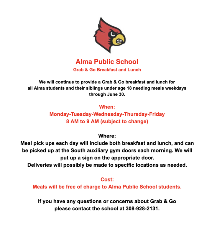 Important Grab Go Update Alma Public Schools